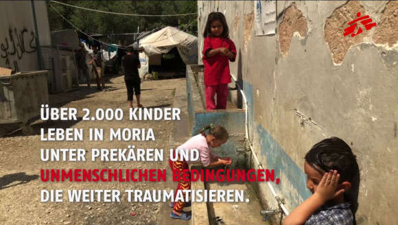 Prekäre Lebensbedingungen von Kindern im Flüchtlingslager Moria