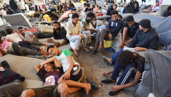 Flüchtlinge Migranten Internierungslager Libyen