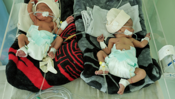 Säuglinge in Jemen Mutter Kind