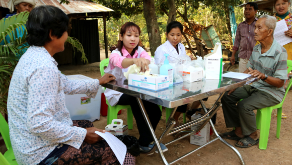 Blutuntersuchung Hepatitis C Proinz Kambodscha