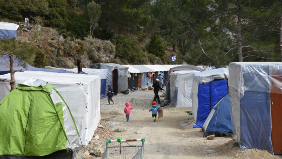 Schlechte Lebensbedingungen für Flüchtlinge auf Samos
