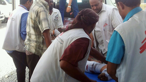 Versorgung verwundeter Zivilisten im Jemen