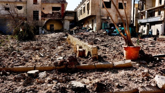 Bombardiertes Krankenhaus in Ost-Aleppo