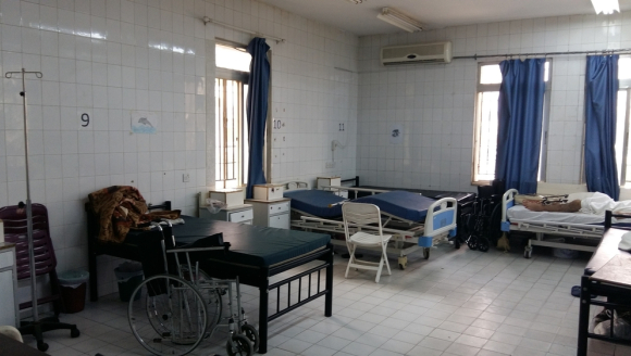 Klinik nahe der Grenze Jordanien, Syrien