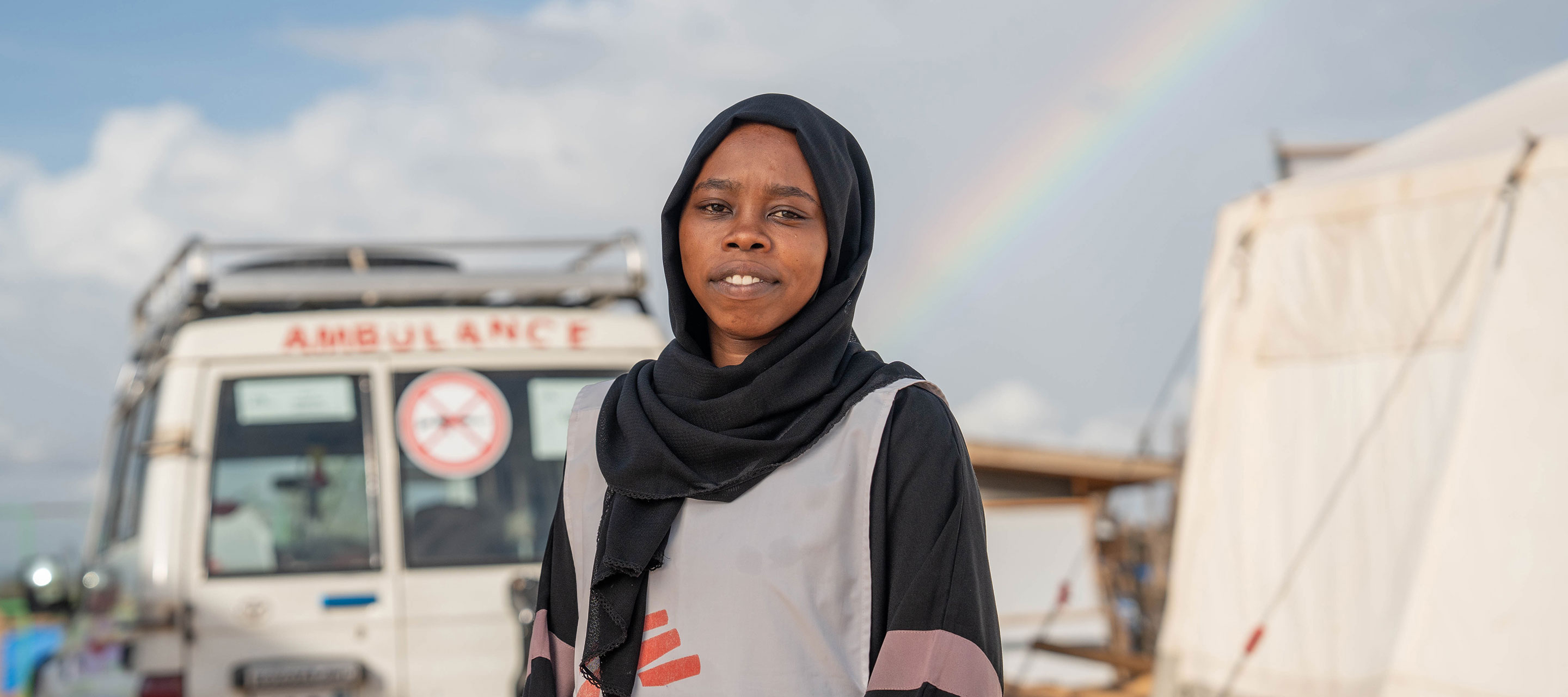 Porträt der Gesundheitsberaterin Safa A. in Adré in Chad.