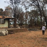 Dorf Batangafo in Zentralafrikanische Republik nach Angriff zerstört