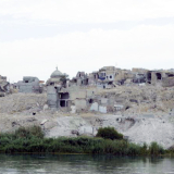 Der Fluss Tigris in der irakischen Stadt Mossul