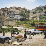 Die Stadt Khamer im Jemen