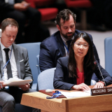 International Präsidentin Joanne Liu spricht bei der UN Sicherheitskonferenz, 2016