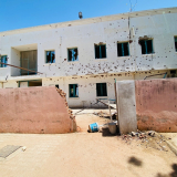Medizinische Einrichtung nach Zerstörung Sudan