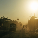 Haiti: Sonne auf der Straße nach Martissant
