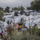 Überfülltes Flüchtlingslager auf Lesbos