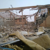 Bombardiertes Cholera-Behandlungszentrum im Jemen