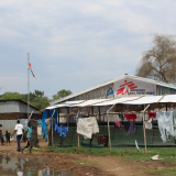Asylsuchende aus dem Südsudan im Aufnahmezentrum in Pagak