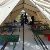 Kenia Cholera-Behandlung im Zelt 