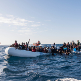 In a nightmarish day on the Mediterranean yesterday, 99 survivors from a sinking rubber boat were rescued by the Aquarius, a search and rescue vessel run by Médecins Sans Frontières (MSF) and SOS MEDITERRANEE, but an unknown number of men, women and children are missing, presumed drowned. Two women are confirmed dead.

“The scene was devastating, with many urgent medical cases in quick succession. They just kept coming, one after another, unconscious and not breathing,” said MSF nurse Aoife Ni Mhurchu. 
