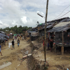 Ein Geflüchtetencamp im Bangladesch